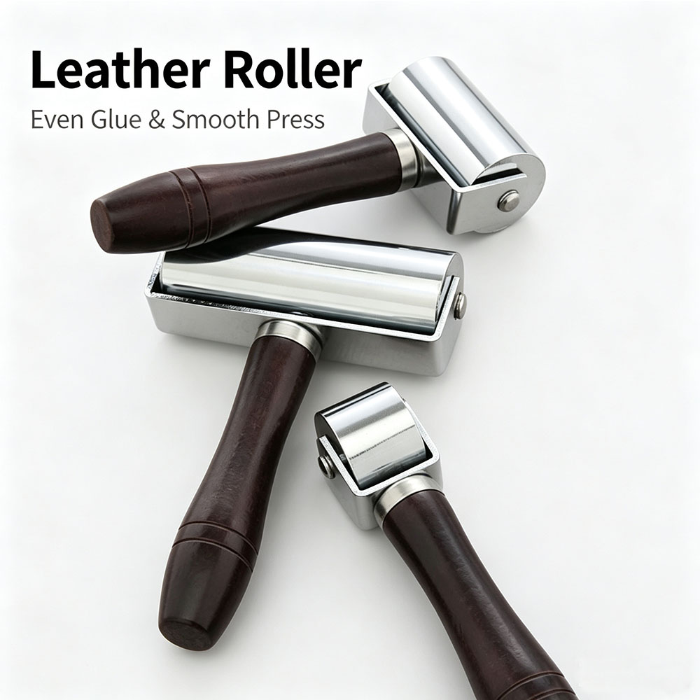 Contact Cement Leather - 革用シームローラー、キルティング、プラテンツール、レザープレスエッジローラー、革用接着剤ラミネートローラー、手作り用アイロンロール