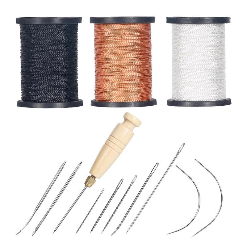 Leatherwork Needles - 革ステッチキット,レザーソーイングツール,ミシン糸,針,ソファシート,ヘビーデューティー