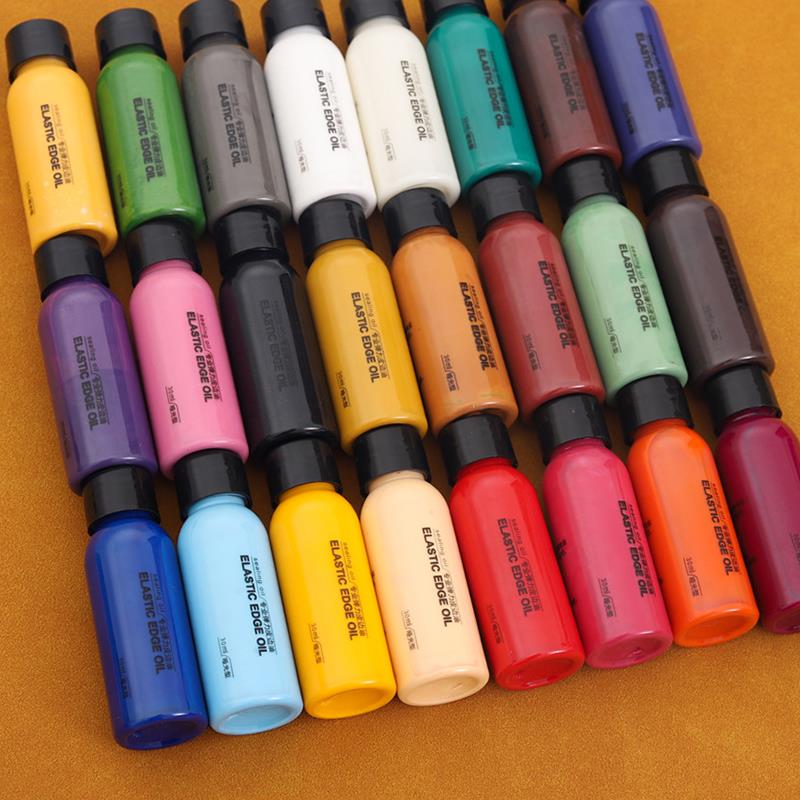 Leather Dye Finish - プロのレザーエッジペイント30ml,オイルシェード,スタイリングカラーコート,革素材仕上げサプライ
