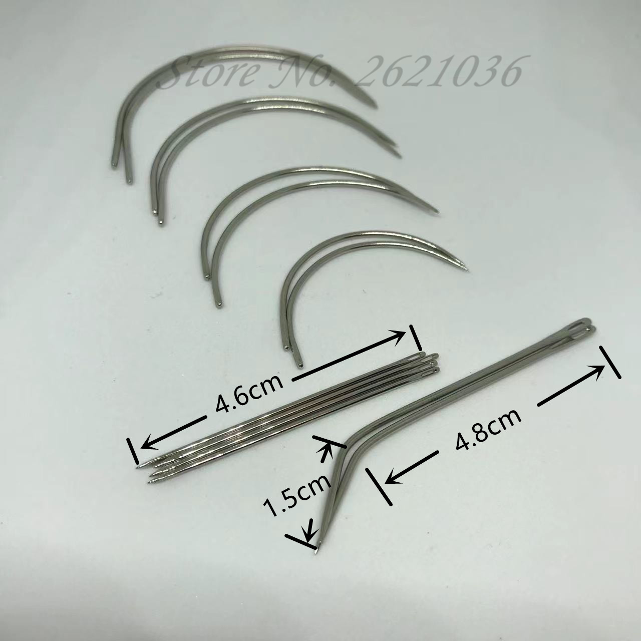 Leatherwork Needles - 革縫い針セット - 曲線針と三角針、頑丈な室内装飾品と革工芸用ツール