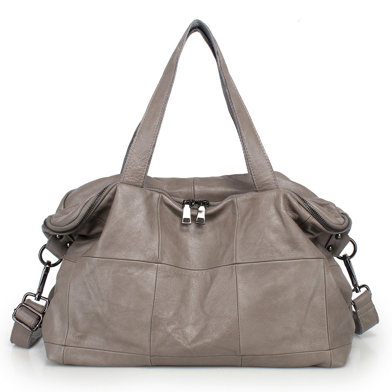 Leather Work Handbag - 大容量トートバッグ女性用本革クロスボディバッグソフトカジュアルショルダーバッグ広々としたハンドバッグ仕事旅行ショッピング