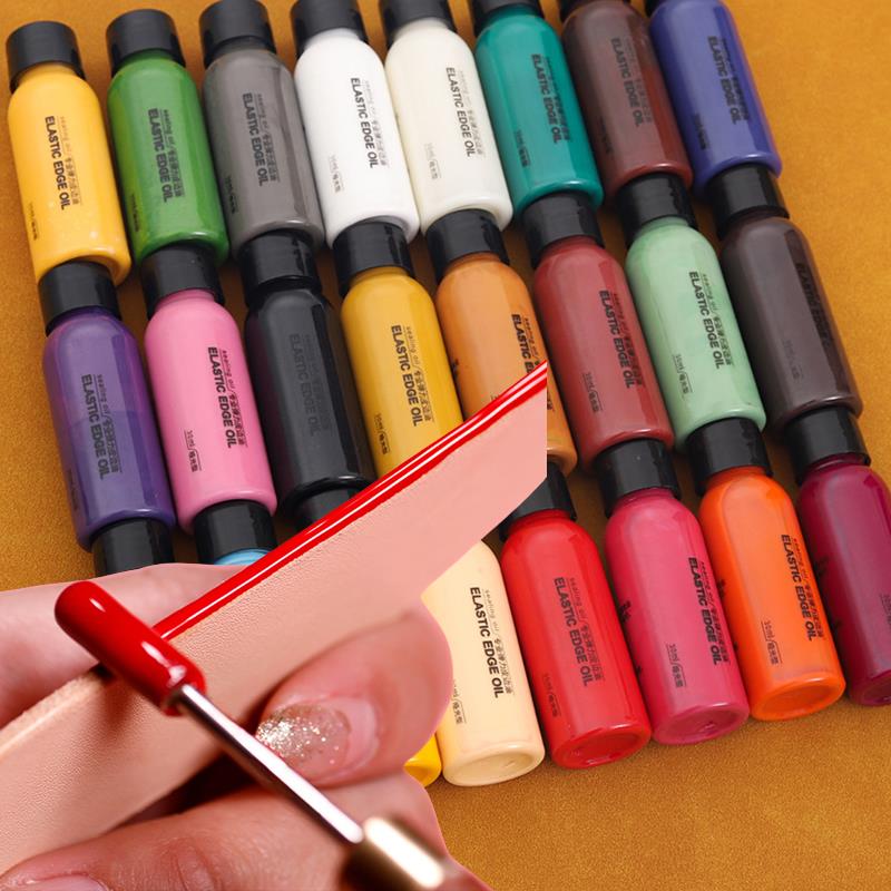 Leather Dye Finish - 30 ミリリットルレザーエッジペイント油性染料ドレッシングカラーコートレザーエッジ仕上げ用品 DIY クラフト革靴エッジ顔料