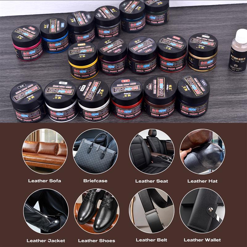 靴,スニーカー,バッグ,ソファ,カーシート,染料,50ml用 - Leather Dye Finish のレビューと価格