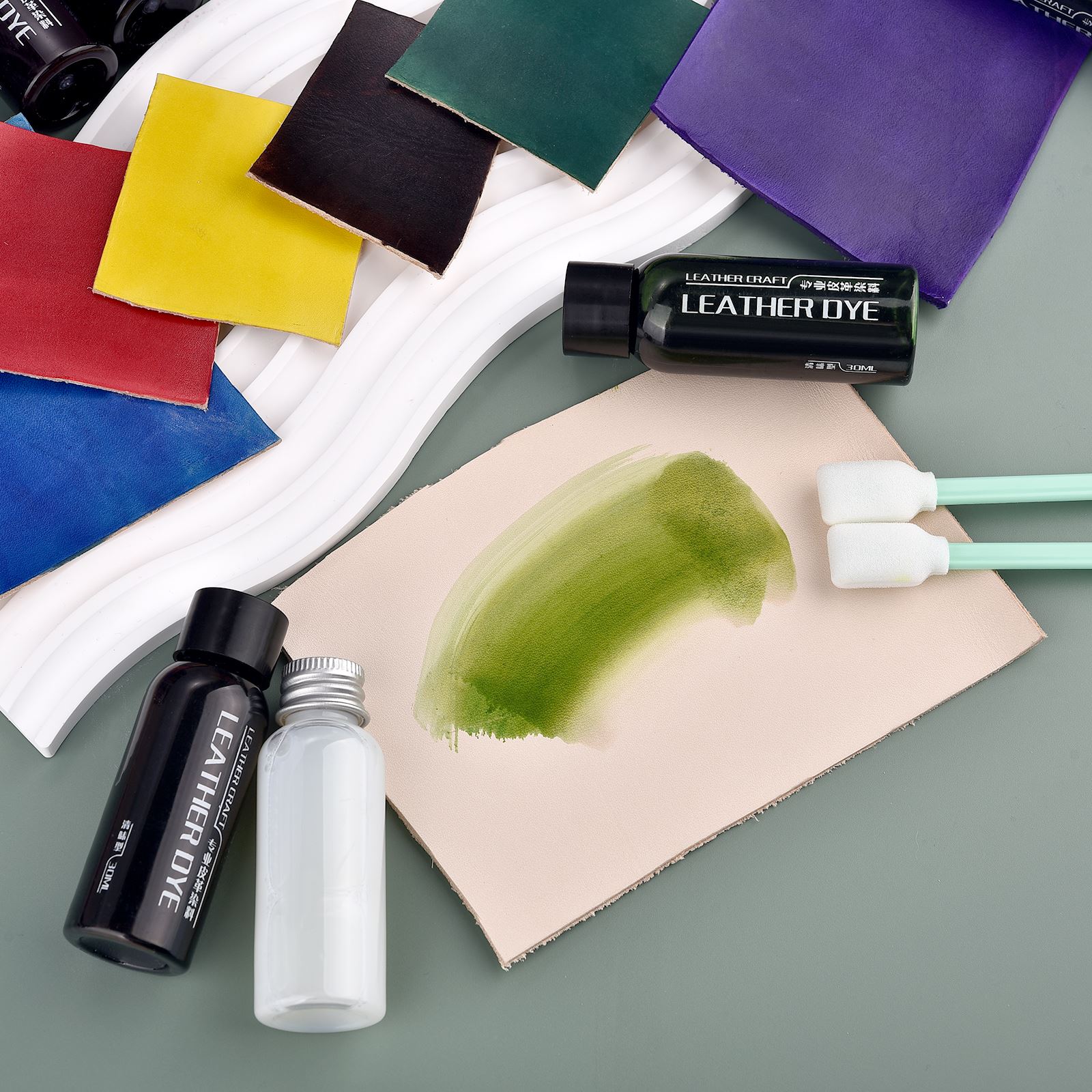 30 ミリリットル革エッジペイントオイル仕上げ染料カラーコー - Leather Dye Finish のレビューと価格