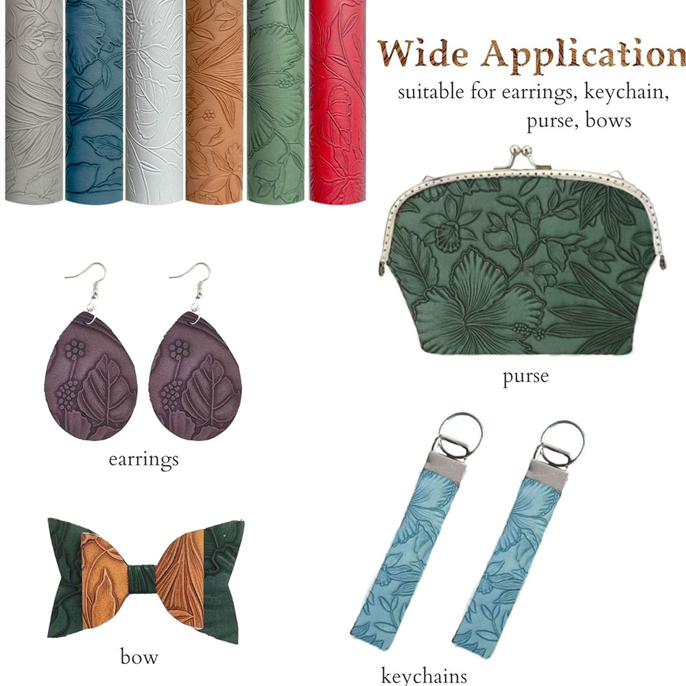 合成皮革のエンボス加工されたヴィンテージの花,バッグ,財布, - Leatherwork Needles のレビューと価格