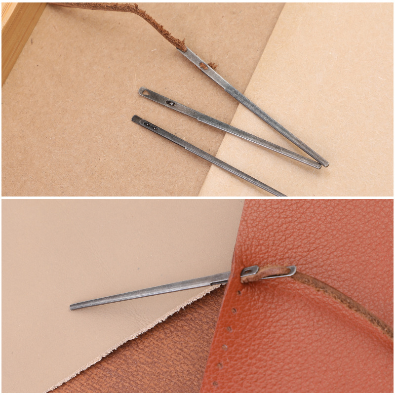 革糸針革ロープ針革糸ガンカラー針牛革レザーピンツール DIY - Leatherwork Needles のレビューと価格