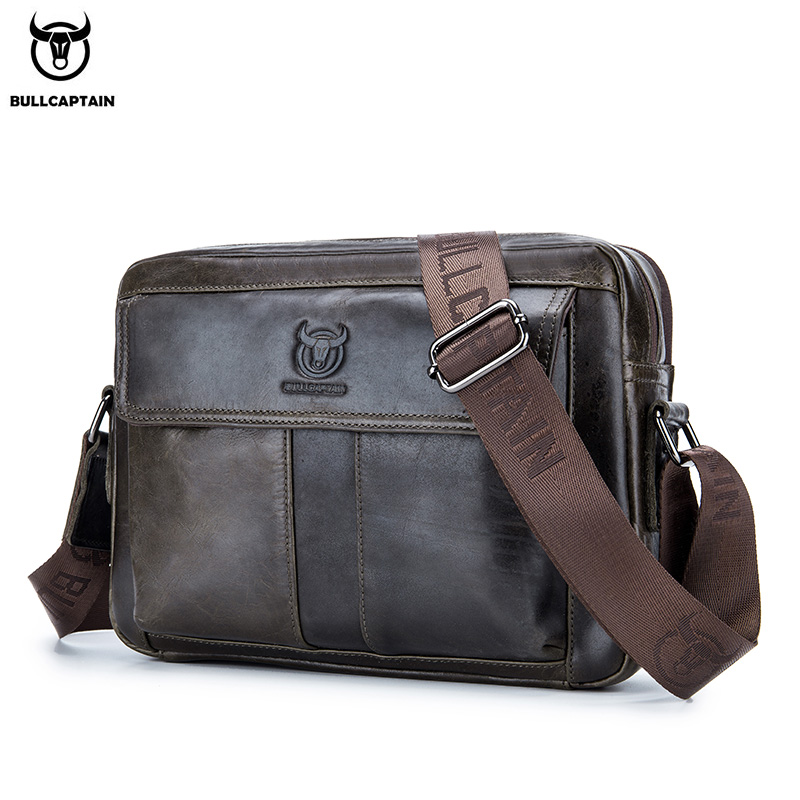 BULLCAPTAIN 本革メンズクロスボディバッグ大容量カ - Leather Work Handbag のレビューと価格