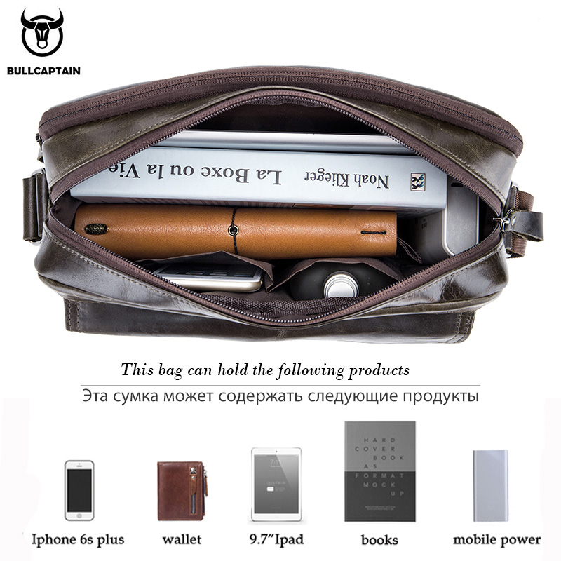 BULLCAPTAIN 本革メンズクロスボディバッグ大容量カ - Leather Work Handbag のレビューと価格