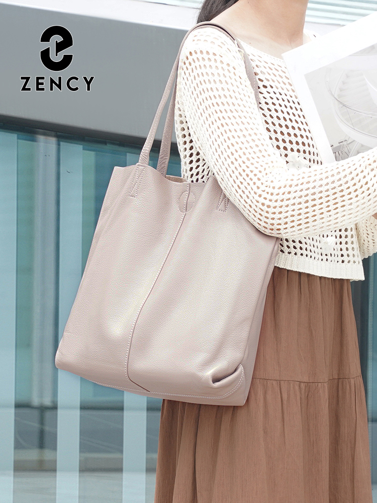 Zency レディース 大容量ハンドバッグ 天然皮革 ショル - Leather Work Handbag のレビューと価格