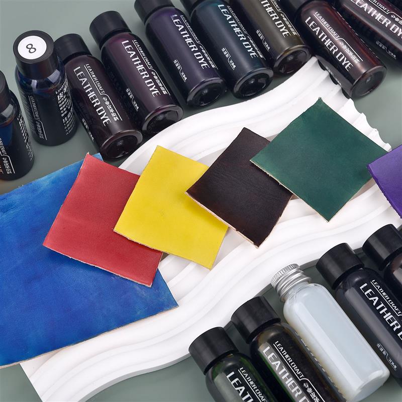 レザーエッジペイント,油顔料,日曜大工の修理染料,手作りの革 - Leather Dye Finish のレビューと価格
