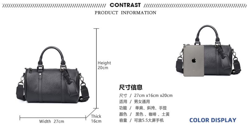 高級メンズクロスボディバッグ新しいファッションデザインメッセ - Leather Work Handbag のレビューと価格