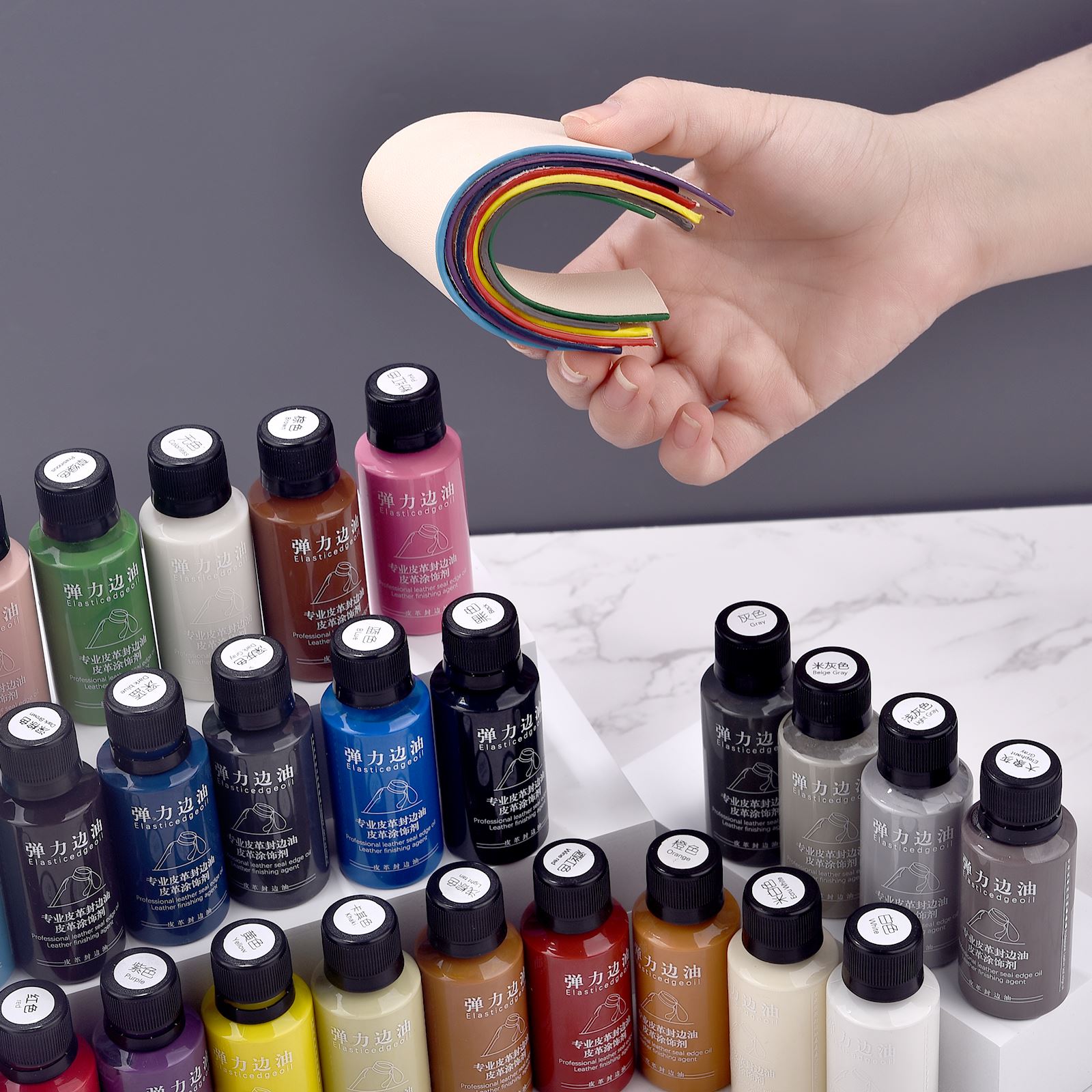 レザーエッジペイント,オイル染料,カラーコート,マットレザー - Leather Dye Finish のレビューと価格