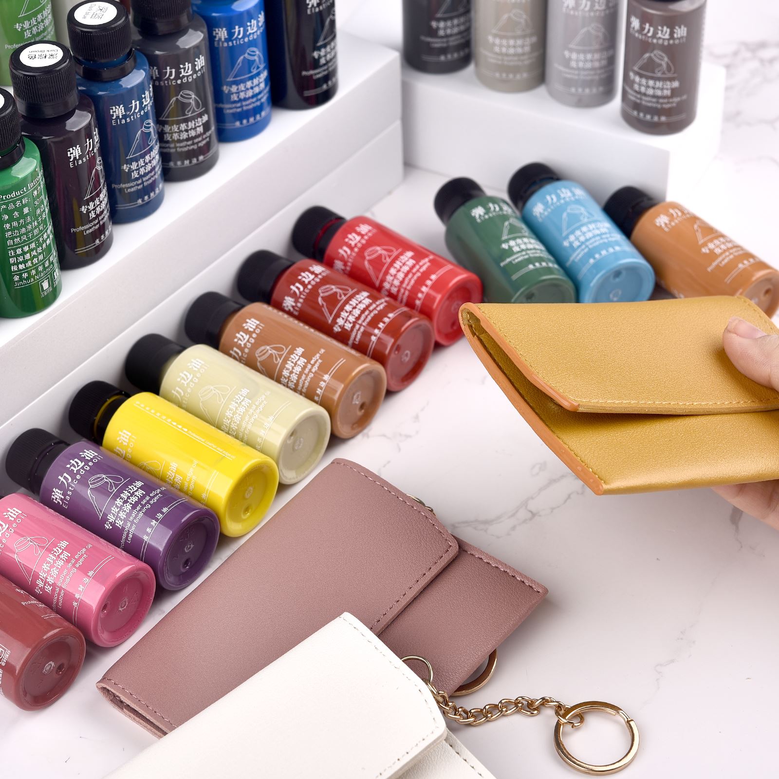 レザーエッジペイント,オイル染料,カラーコート,マットレザー - Leather Dye Finish のレビューと価格
