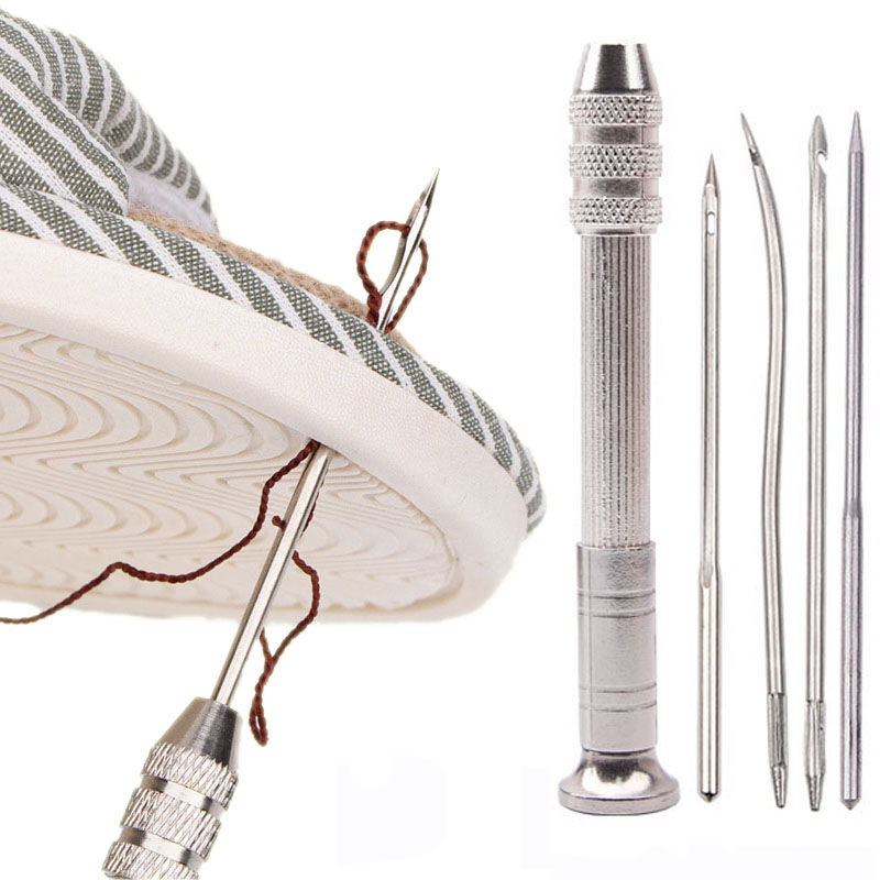 革縫製千枚通しセット交換可能な多機能靴修理ツールキットパンチ - Leatherwork Needles のレビューと価格