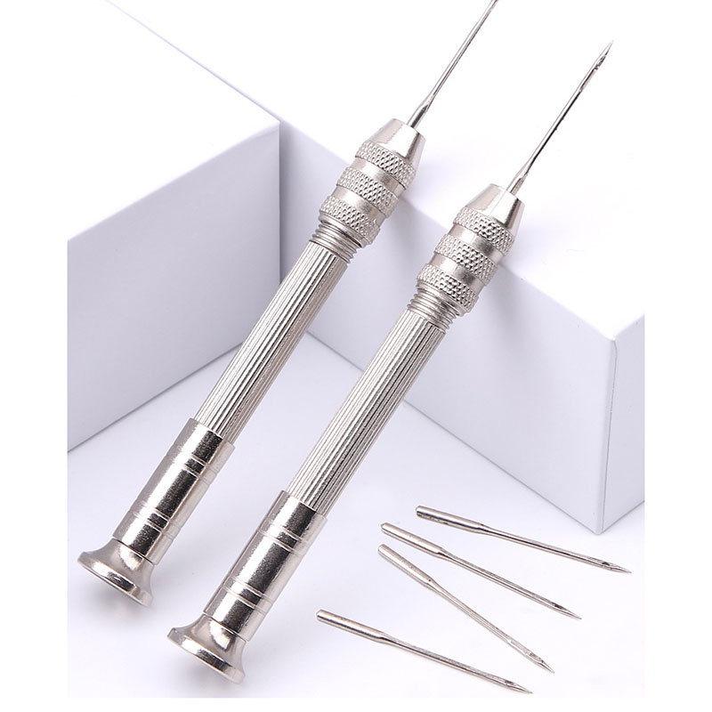 革縫製千枚通しセット交換可能な多機能靴修理ツールキットパンチ - Leatherwork Needles のレビューと価格