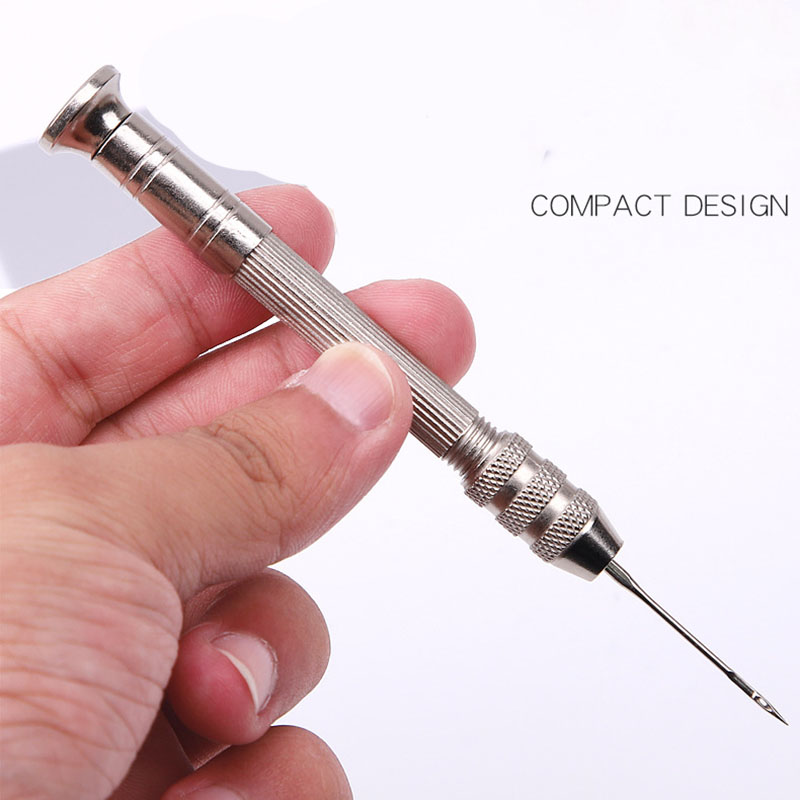 革縫製千枚通しセット交換可能な多機能靴修理ツールキットパンチ - Leatherwork Needles のレビューと価格